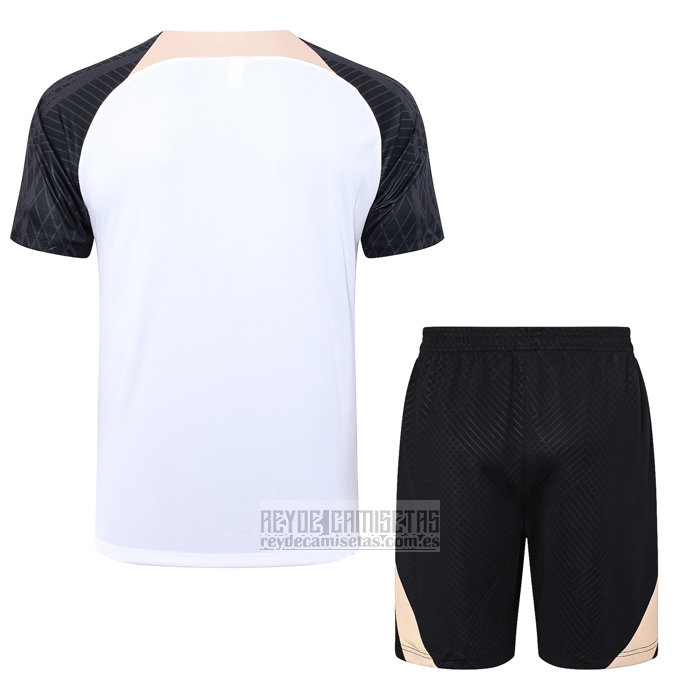 Chandal del Chelsea Manga Corta 2023-2024 Blanco - Pantalon Corto